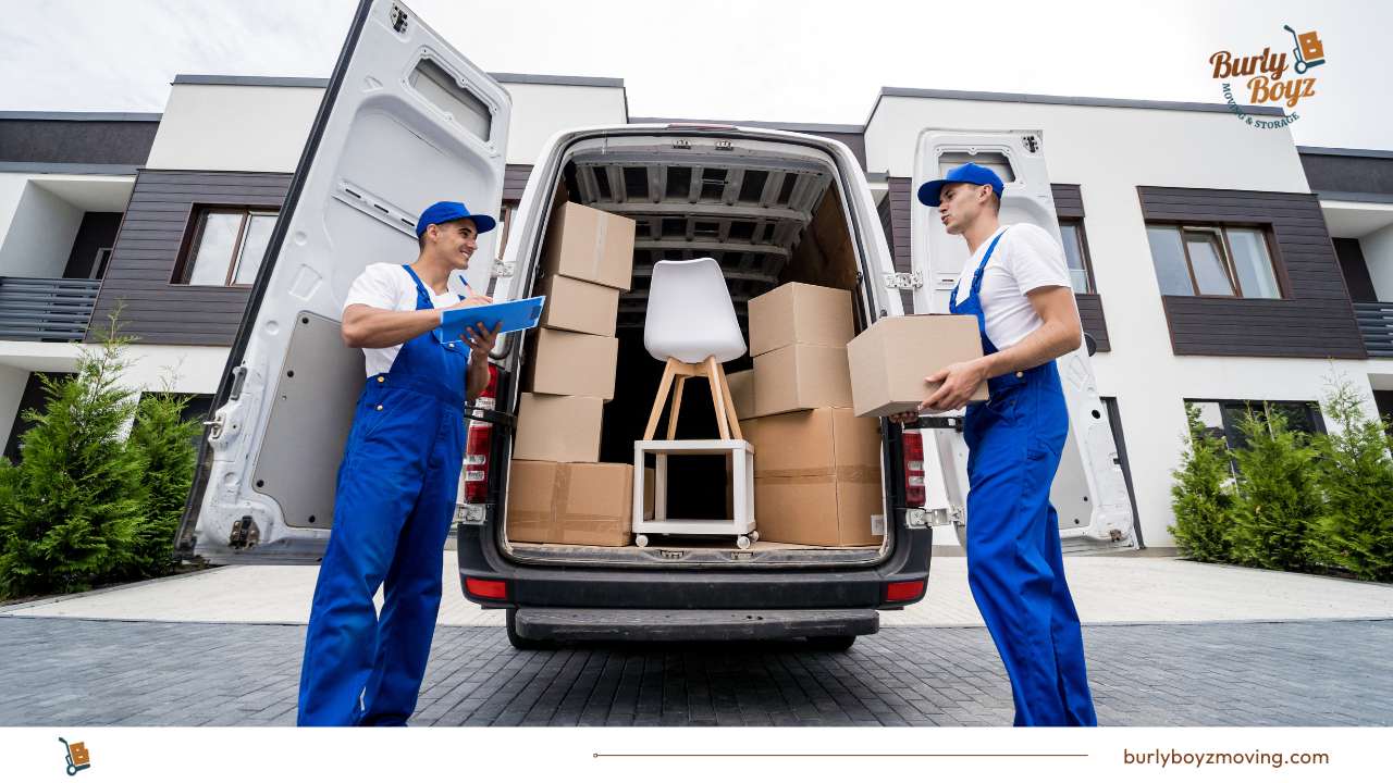 Movers loading furniture into a van — the cheapest way to move furniture across Canada