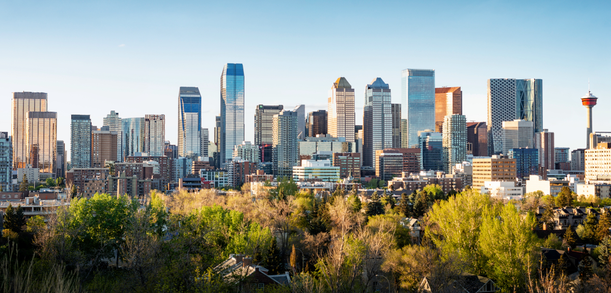 Downtown Calgary skyline in 2020 — view from a local moving service perspective
